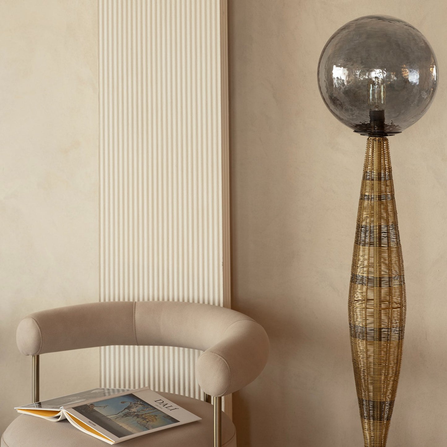 Dawn Golden Black Floor Lamp