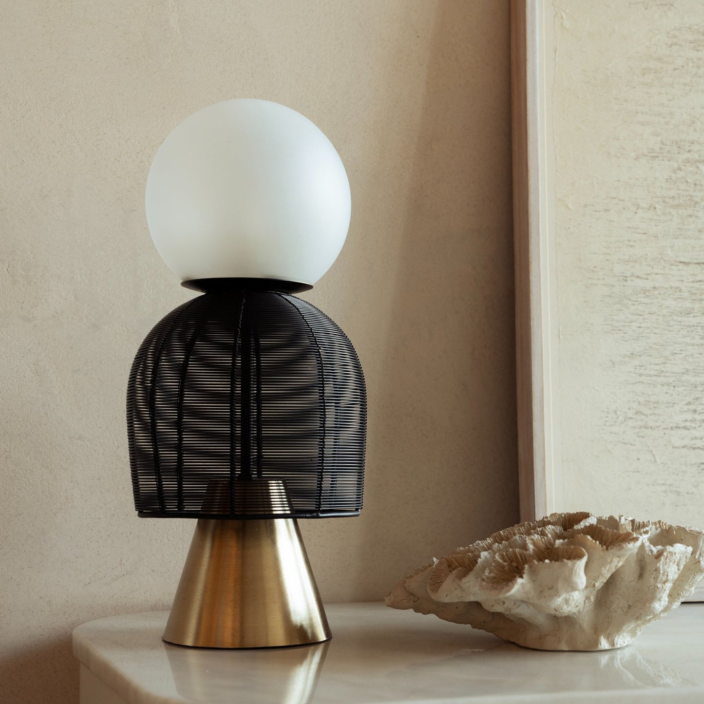 Totem Black Table Lamp